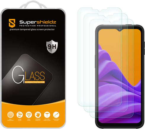 Supershieldz (3 Pack) Designed for Samsung Galaxy Xcover 6 Pro / Xcover6 Pro and (Galaxy Xcover Pro 2) Tempered Glass Screen Protector, Anti Scrat...