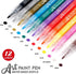 ZEYAR Acrylic Paint Pens, Extra Fine Point, AP Certified, 12 Colors, Water Based, Permanent & Waterproof Ink, Works on Rock, Wood, Glass, Metal, C...