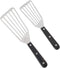Fish Spatula, 2 Pack Stainless Steel Metal Spatula, Slotted Spatulas for Cooking, Flipping, Turning, Frying and Grilling...