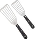 Fish Spatula, 2 Pack Stainless Steel Metal Spatula, Slotted Spatulas for Cooking, Flipping, Turning, Frying and Grilling...