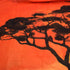 BROSHAN Large Tapestry for bedroom Orange, African Wildlife Tree at Sunset Nature Landscape Tapestries Wall Hanging Fabric for Home Dorm Office Wa...