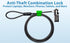ChargeTech Anti-Theft Combination Cable Lock for Securing Laptops, Computers, Tablets and Other Devices...