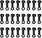 Pack-24 Car Disc Brake Lower Pump Oil Drain Screw Cap, Dustproof and Waterproof Rubber Sealing Cover, Brake Filler Port Grease Fitting Bleeder Cov...