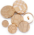 SEMINI 36 Pieces Mixed 6 Sizes Metal Button Alloy Shank Button Round Shaped Sewing Button for Women Men Suit Woolen Coat Shirt Trousers Sewing Cra...