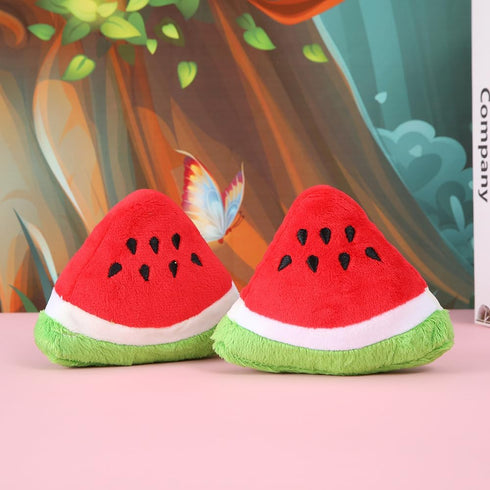 Pet Toy Chew Squeaker Squeaky Plush Cotton Triangle Ball Watermelon Sound Toys Puppies Small Dogs Useful and Deft?Toys?Dog Squeak Toys...