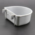 4 Pack Rabbit Feeder with Hook,Rabbit Food Bowl,Guinea Pig Plastic Food Basin Dish, Bunny Water Bowl, Chinchilla Hanging Portable Feeding Bowl?Gre...