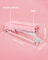 Clear Acrylic Stapler, Desktop Stapler, Office Stapler, Elegant Modern Desk Accessory for The Desk at Home, Office, or School?Pink?...