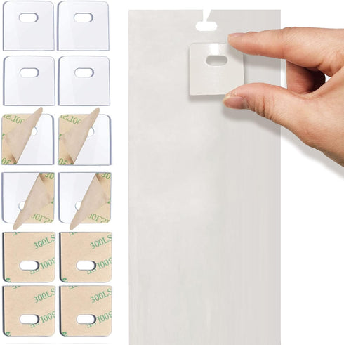 (30 Set/ 60 Pieces) Clear Vertical Blind Repair Tabs, Vertical Blind Repair Kit, Vertical Blinds Replacement slats with 2 Alcohol Wipes...