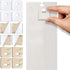 (30 Set/ 60 Pieces) Clear Vertical Blind Repair Tabs, Vertical Blind Repair Kit, Vertical Blinds Replacement slats with 2 Alcohol Wipes...
