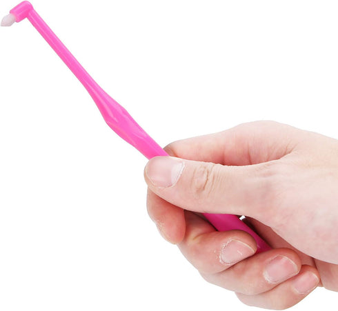 4pcs Dental Toothbrush, Single-Head Toothbrushes for Teeth Braces, Soft Small Head Floss Interdental Cleaners Toothbrush...