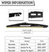 (Pack of 2) Rear Wiper Blade Kit Set Replacement for Hyundai New Santa Fe 2013-2017,Kia Sedona 2015-2022 Rear Wiper Accessories Parts,Wiper Blade ...