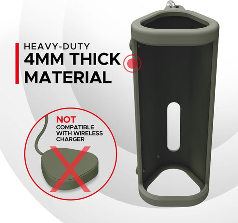 SOUND BASS Heavy Duty Protective Silicone Carrying Case For Sonos Roam & Roam SL | Green | Protect Your Wireless Bluetooth Speaker using this Cove...
