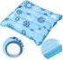 Cooling Mat, Cool Pillow Ice Pillow, Water Filling Ice Pillow Chair Pad, Multifunctional Children Adult Waterproof Ice Pillow Water Seat Cushion B...