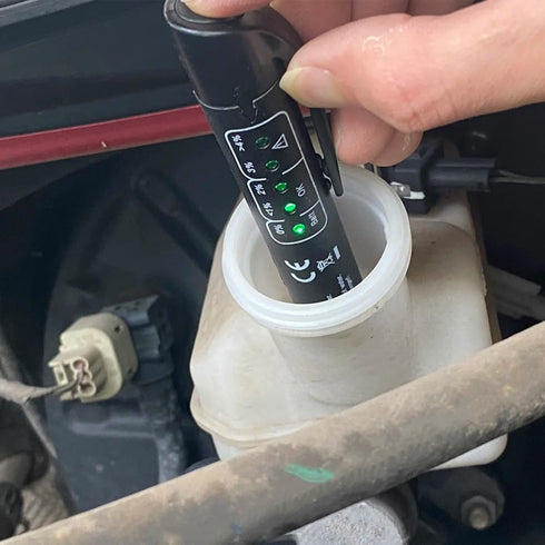 Brake Fluid Liquid Tester Pen, Brake Fluid Tester, Car Diagnostic Testing Tool with 5 LED Indicators, Hydraulic Fluid Liquid Oil Moisture Analyzer...