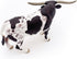 Gemini&Genius Farm Animal Toys, Longhorn Cow Action Figure, Hand Painted, 6 Inches Length, Realistic and Durable Farm Toys for Children Boys and G...