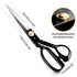 Sewing Scissors, 9 Inch Fabric Dressmaking Scissors Heavy Duty Shears Sharp Cutting for Cutting Fabric, Clothes, Leather, Raw Materials...