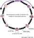 Natural Raw Amethyst with Black Agate Beads Ankle Bracelets for Women Healing Crystals Anklet Adjustable Handmade Jewelry...