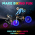 TINANA 2 Tire Pack LED Bike Wheel Lights Ultra Bright Waterproof Bicycle Spoke Lights Cycling Decoration Safety Warning Tire Strip Light for Kids ...