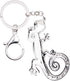 Enamel Alloy Lizard Gecko Keychain Charms Jewelry For Women Girls Bag Car Wallet...
