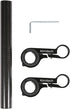 Bike Handlebar Extender Double Handlebar Extension Carbon Fiber Mount Holder with Aluminum Alloy Braket Space Saver (DBlack)...