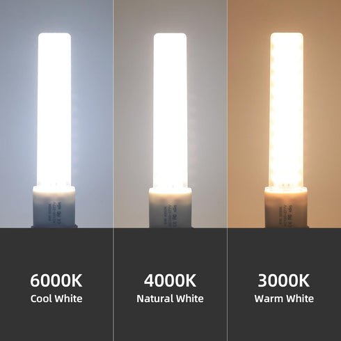 Lidesheng G23 LED Light Bulb 6W Replacement 13W CFL LED Stick PL Bulb G23-2 Pin Base, 360° Beam Angle Cool White 6000K, Driven by 100-277V and CFL...