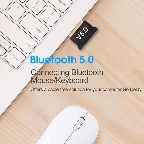 Bluetooth Adapter for PC, USB Bluetooth Adapter 5.0 Transmitter Bluetooth Dongle Stick Bluetooth Receiver Adapter for PC Notebook......