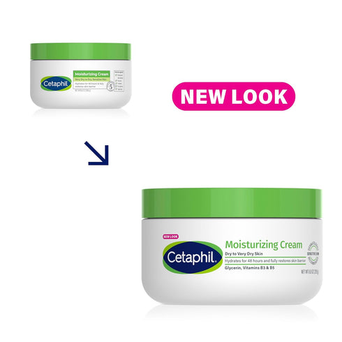 Cetaphil Face & Body Moisturizer, Hydrating Moisturizing Cream for Dry to Very Dry, Sensitive Skin, NEW 8.8 oz, Fragrance Free, Non-Comedogenic, N...