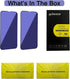 [2 Pack Compatible with iPhone 13 / iPhone 13 Pro/iPhone 14 Anti-Blue Light Privacy Screen Protector 6.1", Scratch Resistant, Anti-Shatter Tempere...