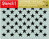 Stencil1 50 Stars Stencil 8.5" x 11" Reusable Stencils for Painting - Create Stencil Crafts and Decor - Decor on Walls Fabric & Furniture Recyclab...