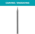 Dremel 108 Rotary Tool Accessory Engraving Bit- Perfect for Wood, Plastic, Linoleum, and Soft Metals...