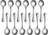 New Star Foodservice 58185 Slimline Pattern, 18/0 Stainless Steel, Bouillon Spoon, 5.7-Inch, Set of 12...