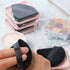 4 Pack Triangle Powder Puffs for Face Powder,Soft Velour Makeup Setting Powder Puff with Case,Black...