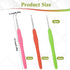 3Pcs Crochet Hooks, 2.0mm 2.5mm 3.0mm Knitting Needles Crochet Hooks Kit for Crocheter, Ergonomic Handle Crochet Hook for Knitting Scarf, Gloves, ...