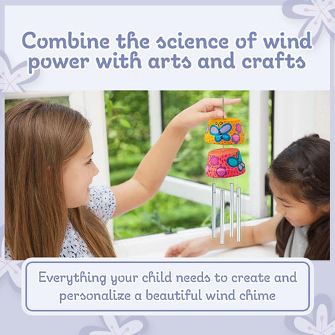 4M Make A Wind Chime Kit - Arts & Crafts Construct & Paint A Wind Powered Musical Chime DIY Gift for Kids, Boys & Girls...