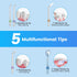 H2ofloss Water Dental Flosser Cordless, 300ML Rechargeable Oral Irrigator for Teeth Cleaning, Portable & IPX7 Waterproof Teeth Cleaner Pick for Br...
