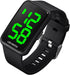 Digital Sport Watch, Fashion LED large digital display Watch Outdoor 50M Waterproof Rubber Bands Wristwatch for Men Women Teens Students...
