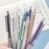 HeTaoCat Retractable Gel Pens, 0.5mm Fine Point, Quick Drying, Writing Drawing, Black ink gel pens, Box of 6 Pens (Multicolor)...