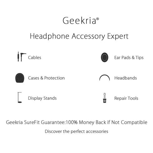 GEEKRIA Audio Cable with Mic Compatible with Skullcandy Hesh Evo, Hesh 3, Crusher Evo Headphones Cable, 3.5mm to 3.5mm Replacement Stereo Cord wit...