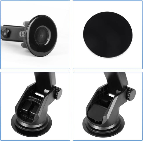 podofo Suction Cup Bracket for 6.8/7/9/9.3/10.26 inch Portable Car Stereo Radio, Upgraded Mount Windshield Monitor Suction Cup Bracket for Portabl...