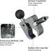 FANAUE Handlebar Base Mount Strong Rod Clamp with 1'' Ball for Rails 0.5" to 2.0" in Diameter, Compatible with RAM Mounts B Size Double Socket Arm...