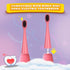 Compatible with Burst Kids Electric Toothbrush Replacement Heads with Dust Cover Caps, for Burst Kids Toothbrush,6 Pack, Light Pink...