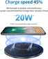 Wireless Charger,Fast 20W Wireless Charging Pad/Mat Compatible with Samsung Galaxy S24/S24+/S24 Ultra /S23/S22/S21/S20/S10,for Google Pixel 8/7/6,...