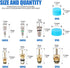 Glarks 78Pcs Car Air Conditioner Valve Core Schrader Valve Cores Accessories A/C R12 R134a Refrigeration Tire Valve Stem with Double Head Remover ...
