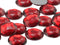 30mm Flat Back Round Acrylic Rhinestones Plastic Circle Gems for Costume Making Cosplay Jewels Pro Grade Embelishments - 12 Pieces (Red Ruby H103)...