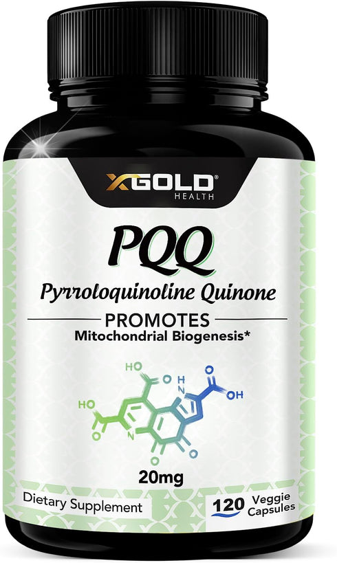 PQQ Supplement Veggie Capsules (Pyrroloquinoline Quinone), 99,7%+ Highly Purified - Promotes Mitochondrial Biogenesis, Energy Optimizer, Heart Hea...
