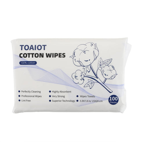 BCZAMD Toaiot 3D Printer Accessories Resin Cleaning Tool Dry Wipes - Lint Free - Flushable Towel - 100 Counts 15x20cm/ 5.9*7.8in for Cleansing Sil...