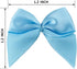 7Rainbows 50pcs Boutique Mini Light Blue Satin Ribbon Bows Flowers Appliques DIY Craft for Sewing Scrapbooking Wedding and Gift...