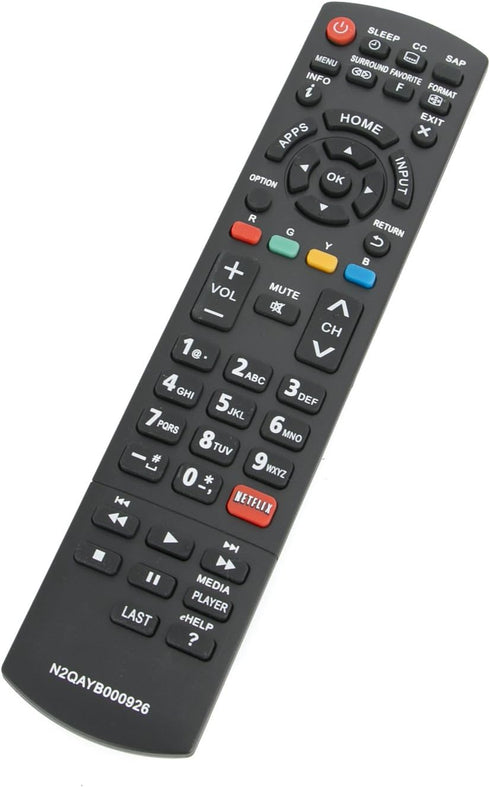 New N2QAYB000926 Remote Control fits for PANASONIC LED-LCD Smart HDTV TC39AS530 TC-39AS530 TC39AS530U TC-39AS530U TC40AS520 TC-40AS520 TC40AS520U ...