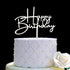 Happy Birthday Cake Topper for Birthday Party Decorations - Mirror Silver Acrylic...