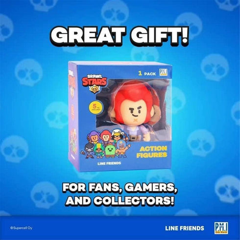 P.M.I. Brawl Stars Action Figure | Colt Figure | 4.5-Inch-Tall Collectibles | Brawl Stars Toy Figurine| Ofically Licensed Toys, Supercell, Gift fo...